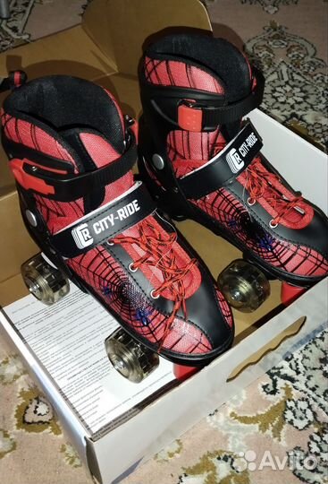 Роликовые коньки детские раздвижные(квады)