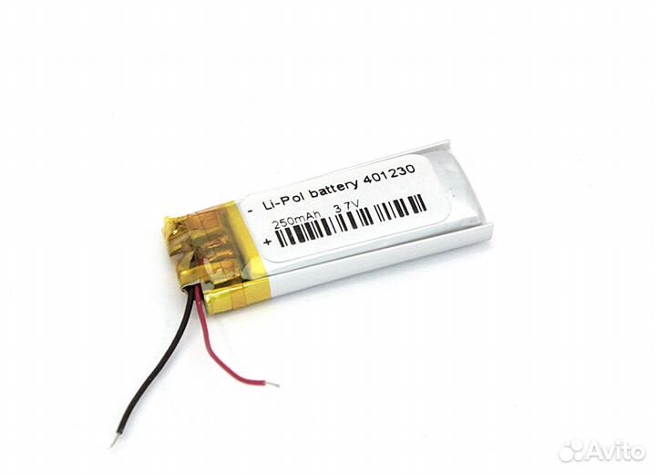 Аккумулятор Li-Pol (батарея) 4*12*30мм 2pin 3.7V/1