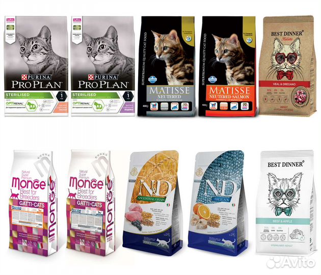 Корм для кошек 10 кг