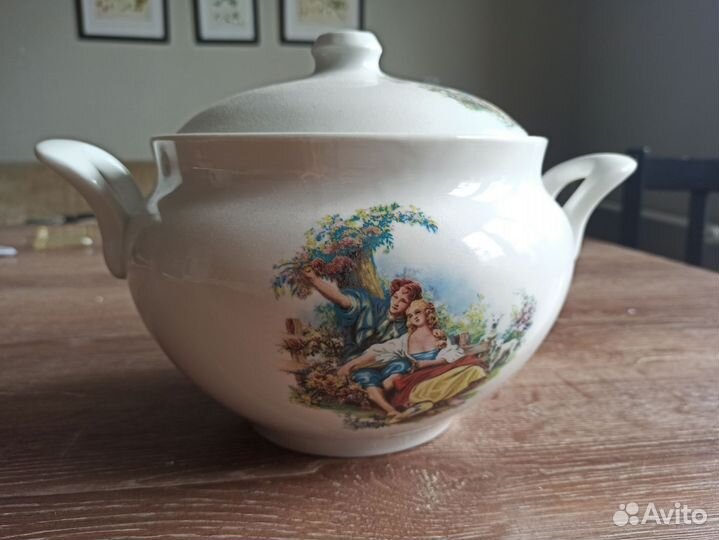 Фарфоровая супница СССР