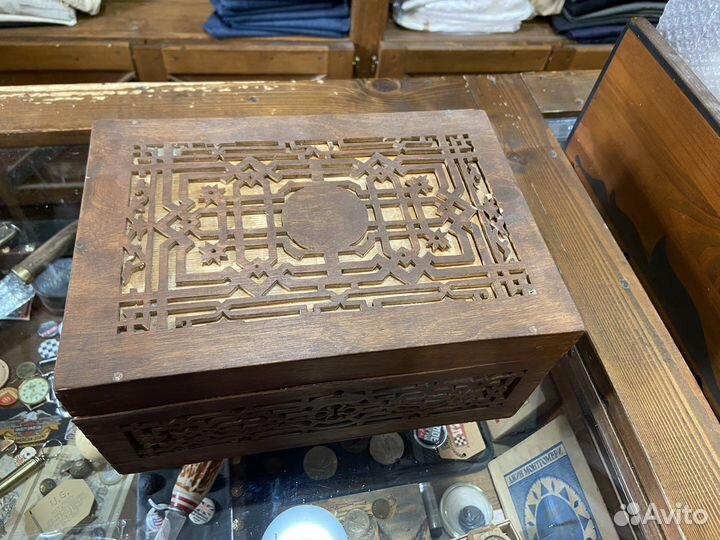 Старинная шкатулка, из-под чая, царская Россия