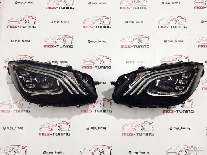 Фары в стиле рестайлинга Mercedes S-class w222