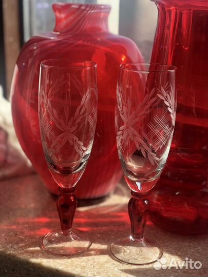 Стопки рюмки фужеры