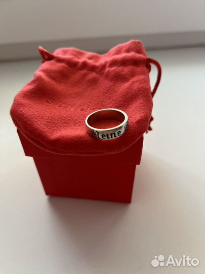 Кольцо с девизом сс