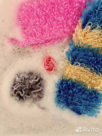 Мочалка вязаная