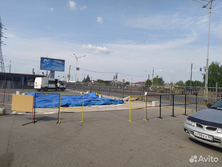 Детский надувной батут с горкой