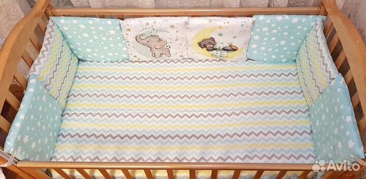 Комплект в детскую кроватку для мальчика