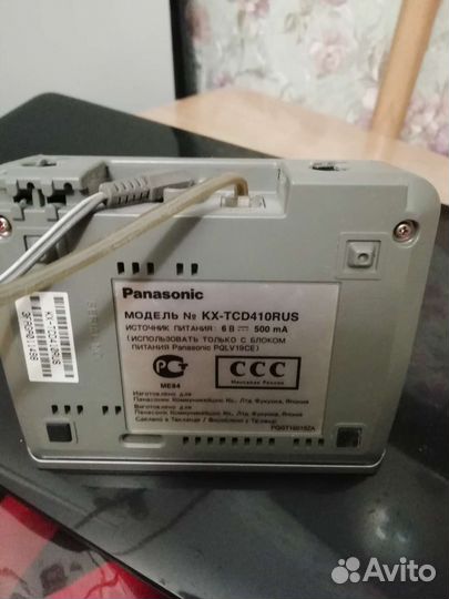 Стационарный телефон Panasonic серебристый