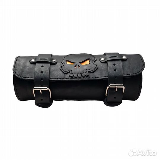 Кофр батон на вилку для мотоцикла FRM-1431 черный