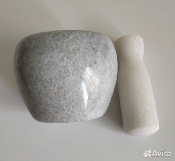 Ступка с пестиком мрамор