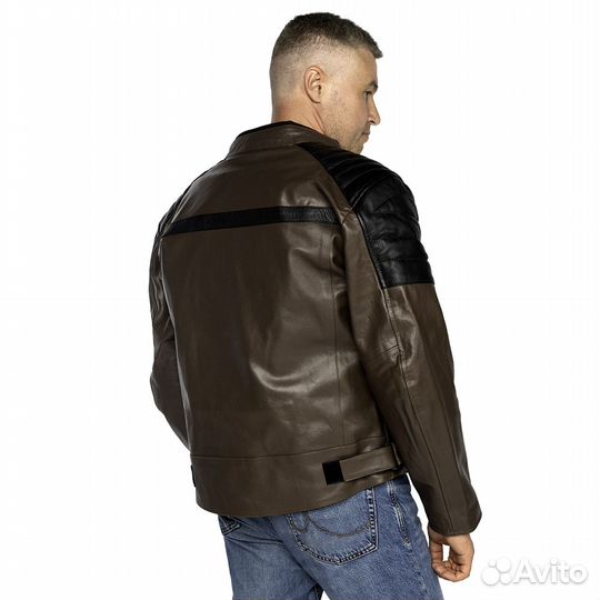 Мотокуртка armo Pygmalion кожа black-brown