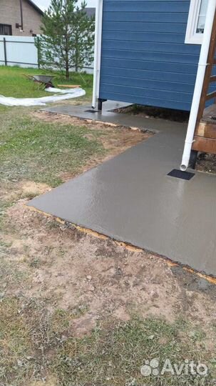 Отмостка, Фундамент, Заезды, площадки, Плитка