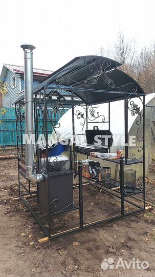 Беседка с мангалом