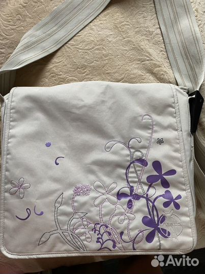 Коляска белая (2 в 1) экокожа Adamex