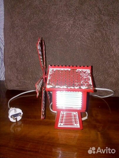 Настольный светильник мельница СССР