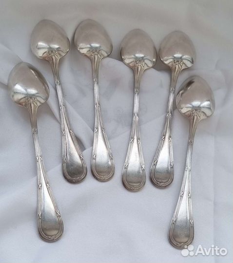 Ложка вилка столовые приборы франция серебрение