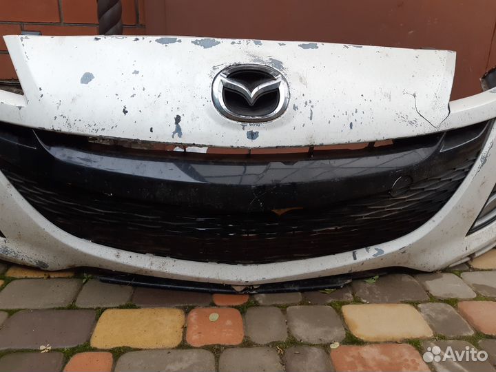 Бампер + противотуманные фары Mazda Axela/3