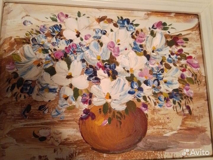 Картина маслом цветы