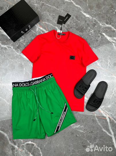 Dolce gabbana шорты футболка