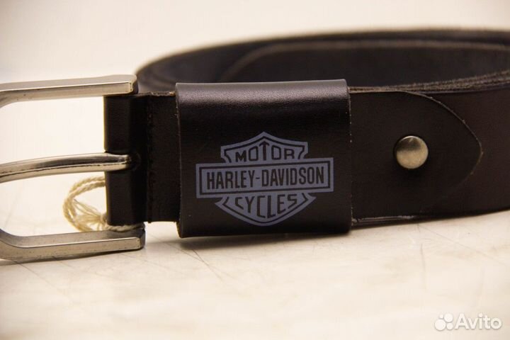 Ремень harley davidson bronw logo violet