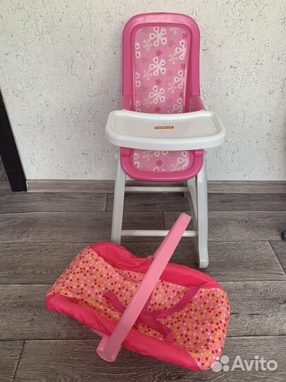 Стулик и люлька для кукол