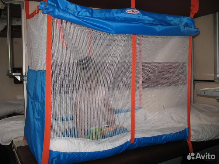 Манеж детский в поезд на нижнюю полку (Manuni19)