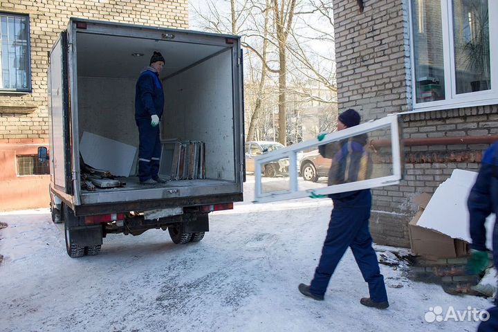 Вывоз мусора контейнер, газель, самосвал
