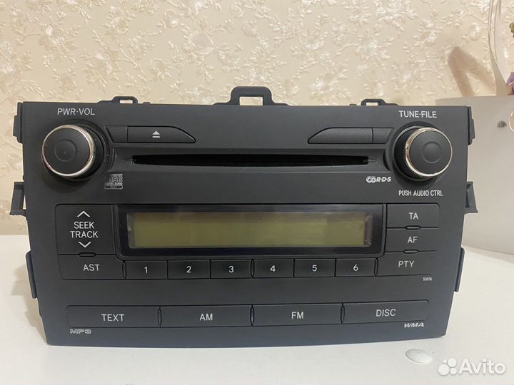 Магнитола на toyota corolla 150