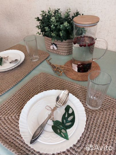 Поднос, салфетка