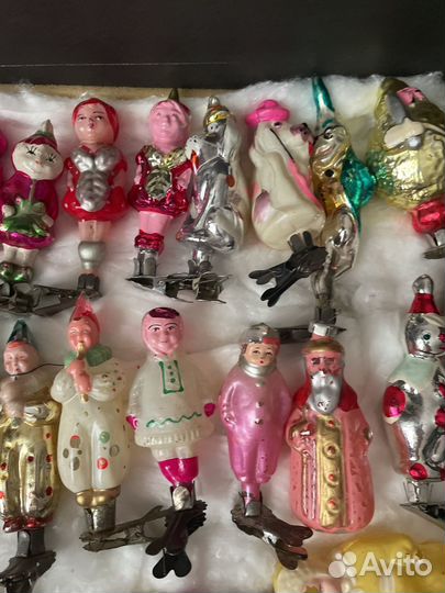 Елочные игрушки СССР на прищепке