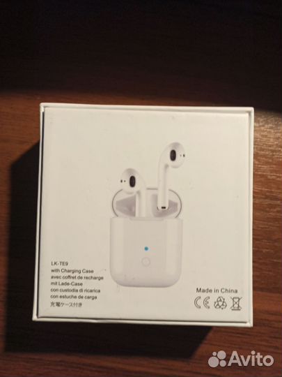 Беспроводные наушники LK-TE9 (реплика Airpods)