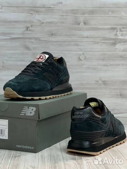 Кроссовки new balance 574 stone island