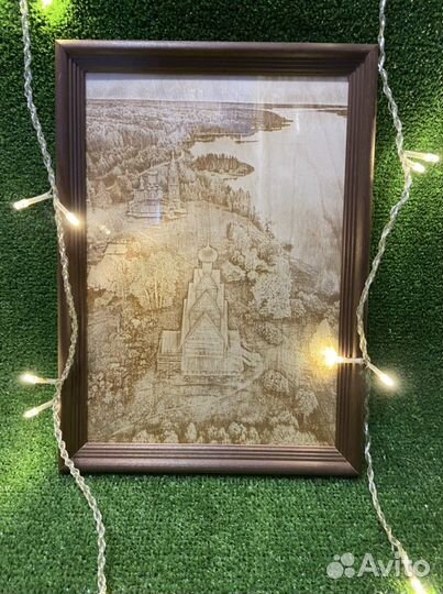 Лазерная гравировка вашего портрета на дереве