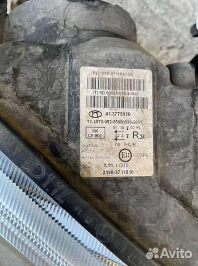 Фара на LADA granta правая