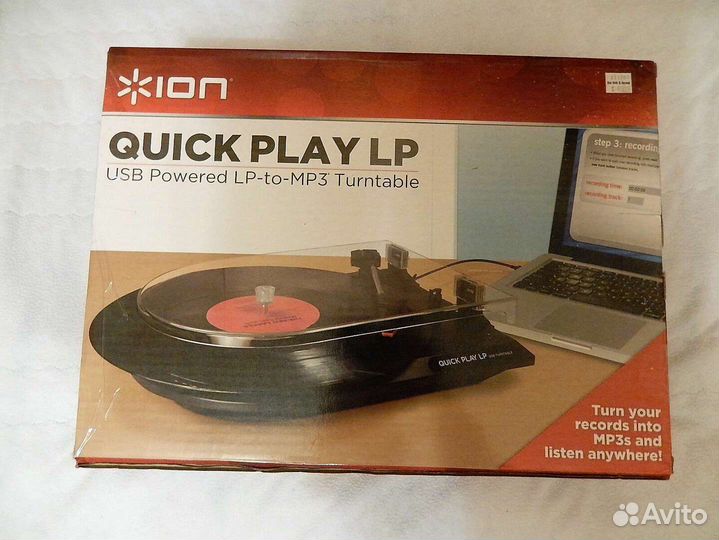 Виниловый проигрыватель Ion Quick Play LP