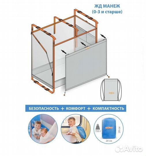 Манеж детский для поезда