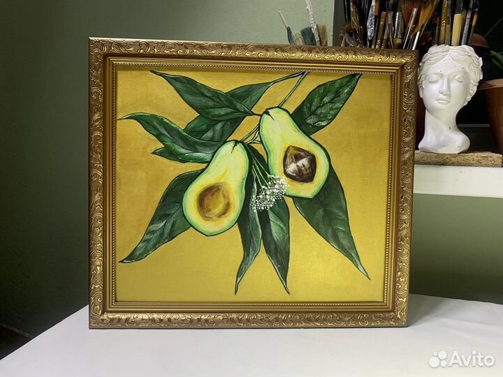 Интерьерная картина.ручная работа.Авокадо