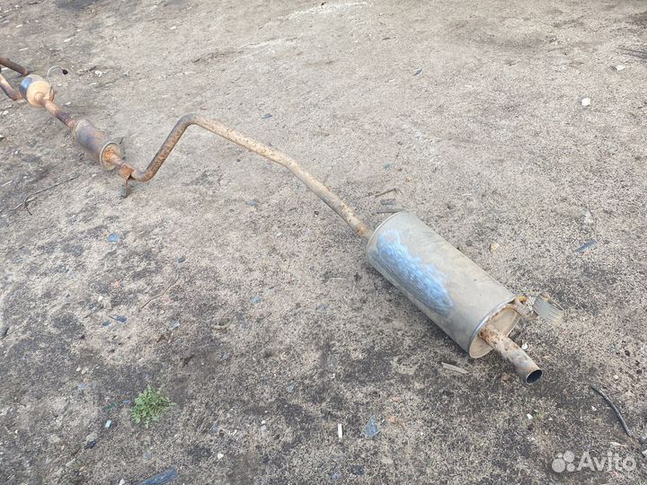 Ларгус резонатор с глушителем и катализатором