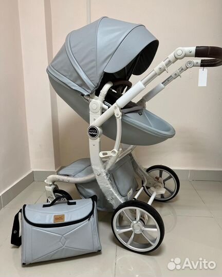 Коляска 2 в 1 Экокожа