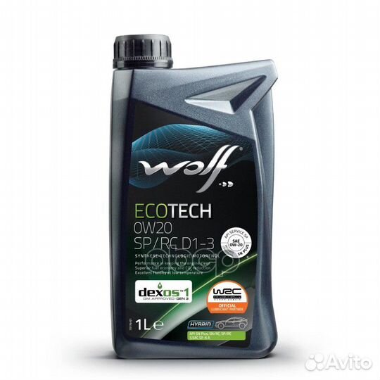 Wolf ecotech 0W20 SP/RC D1-3 1L 1049889 Wolf