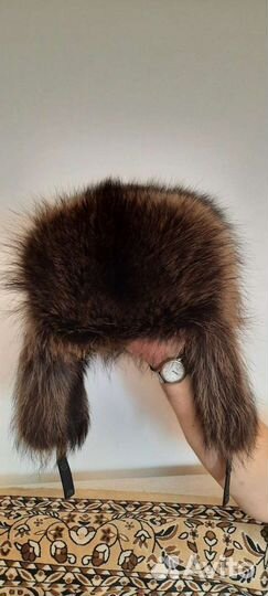 Шапка мужская енотовая