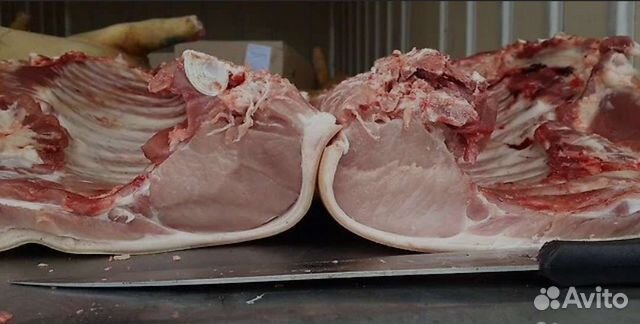 Свинина охлаждённое полутушки, доставка по городу