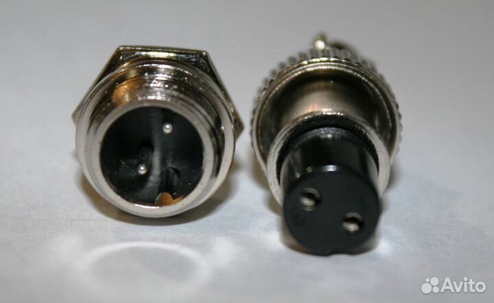 Мини разъем 2 pin (гнездо и вилка)