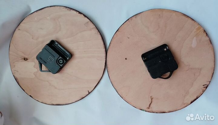 Часы круглые деревянные