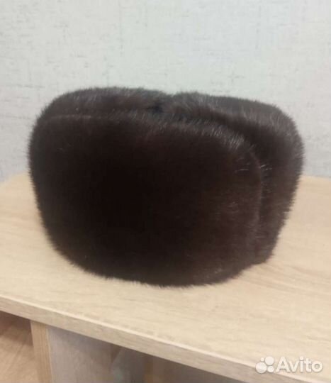 Норковая шапка мужская бу. 56-57 размер