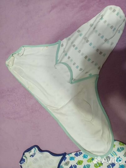 Swaddleme конверт для пеленания на липучке S/M