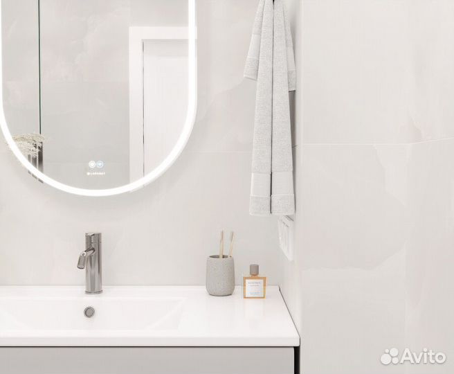 Onyx Royal Cloud Керамогранит светло-серый 80х80 полир