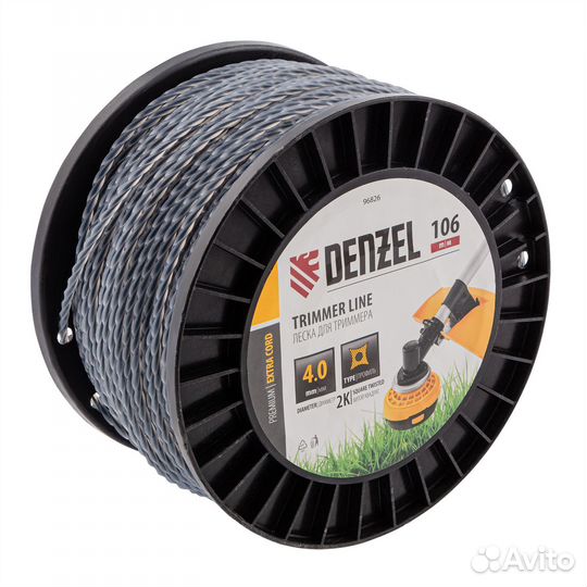 Леска для триммера двухкомпонентная витой квадрат