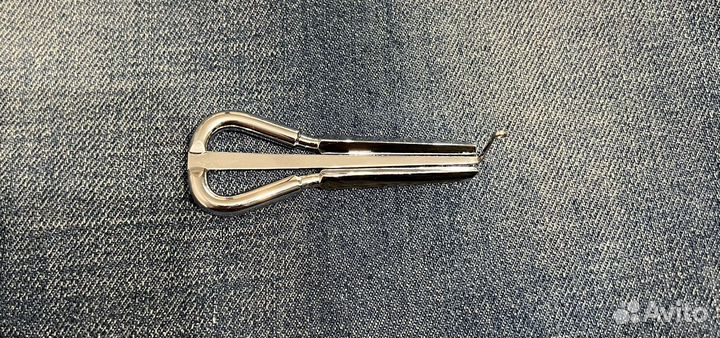 Варган из нержавейки с чехлом из дерева