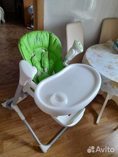 Детский стульчик для кормления 2 в 1 электрокачель